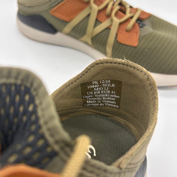 Olukai Mio Li Slip On Sneakers Green Orange Mesh Summer Shoes Men\'s size 8 main image 8